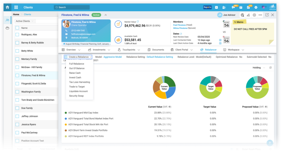 Advyzon reports are robust and customizable